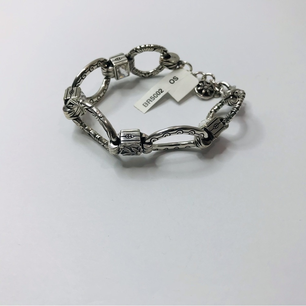 PRICE IS FIRM - BRIGHTON Silver Circle And Charm Bracelet